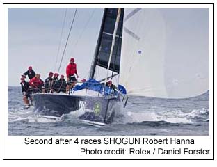 Second after 4 races SHOGUN Robert Hanna, Photo credit: Rolex / Daniel Forster